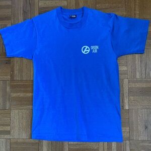 Rare Vintage 1980s Orion Air Airline T-Shirt Single Stitch Hanes Screen Stars M